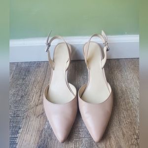 Nine West Nude Heeled Sandals, 9W